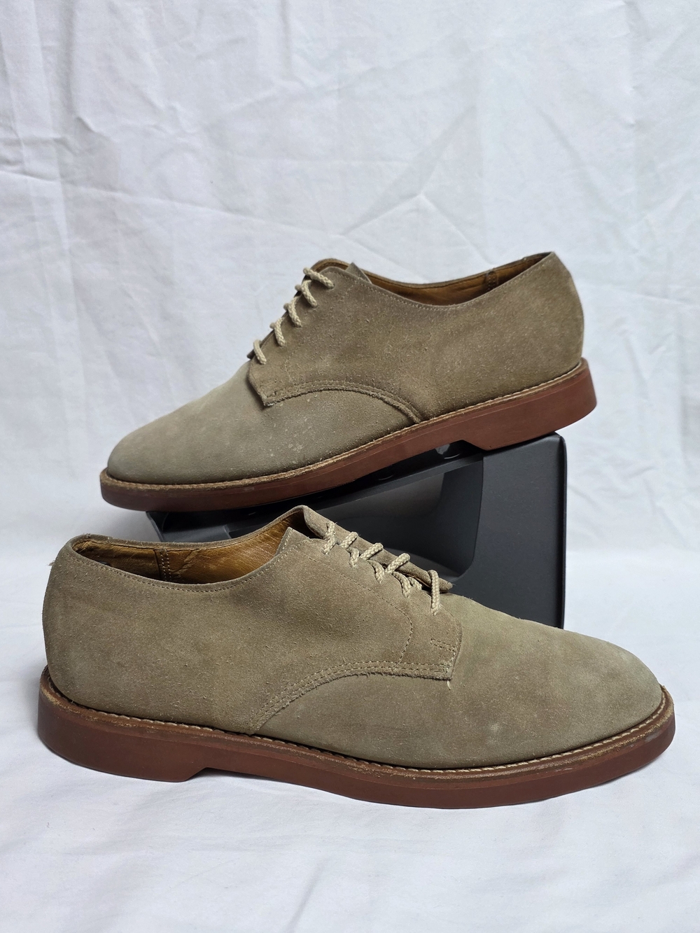 Vintage Polo Country Ralph Lauren Oxford Shoes Tan Suede Men's Size  11 B